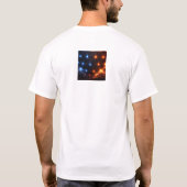 ファイア&アイス エナジースフィア - 幾何学的な光のグリッド El Tシャツ (裏面)