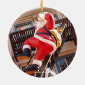 ファイア・エスケープのサンタクロース セラミックオーナメント (裏面)