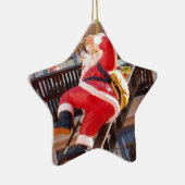 ファイア・エスケープのサンタクロース セラミックオーナメント (右)