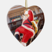 ファイア・エスケープのサンタクロース セラミックオーナメント (右)