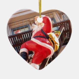 ファイア・エスケープのサンタクロース セラミックオーナメント