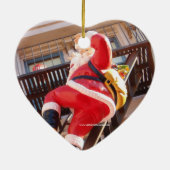 ファイア・エスケープのサンタクロース セラミックオーナメント (裏面)