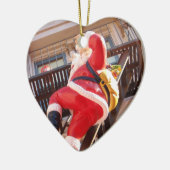ファイア・エスケープのサンタクロース セラミックオーナメント (左)