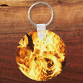 ファイア&フレイムバーニングファイアリーギフトデザイン キーホルダー (正面)