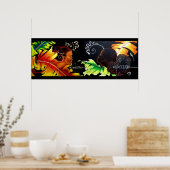 ファイア&ブリス – マイアミガラスブロック ポスター (キッチン)