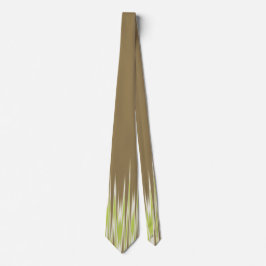 ファイア&レイン抽象芸術ジグザグカーキ両面 ネクタイ