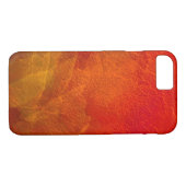 ファイア – 明るいオレンジ色の赤い黄色の抽象芸術アート Case-Mate iPhoneケース (裏面(横))