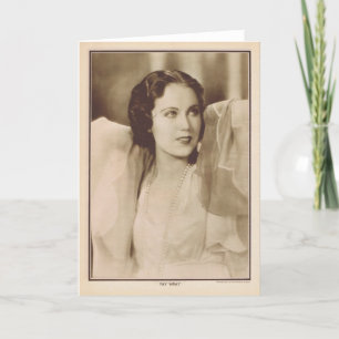 ファイウェレイ1930ヴィンテージポートレート カード