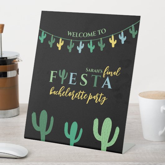 ファイエスタサボスバチェロレッテ週末の日程 台座サイン (インサイチュ)