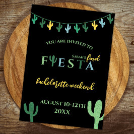 ファイエスタサボスバチェロレッテ週末の日程 招待状