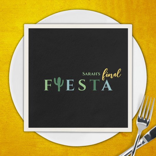 ファイエスタサボスメキシコバチェロレッテ スタンダードカクテルナプキン