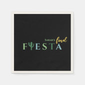 ファイエスタサボスメキシコバチェロレッテ スタンダードカクテルナプキン (正面)