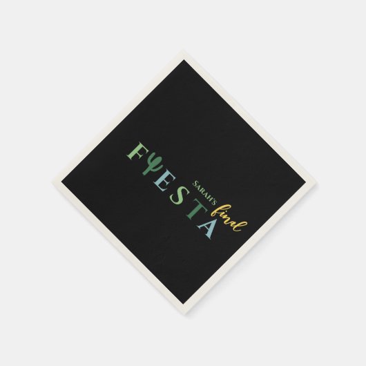 ファイエスタサボスメキシコバチェロレッテ スタンダードカクテルナプキン (角)