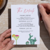 ファイエスタバチェロレッテ週末の日程 招待状