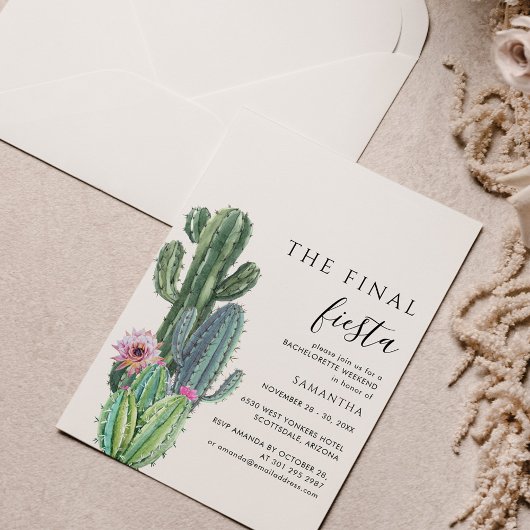 ファイエスタバチェロレッテ週末パーティー日程 招待状