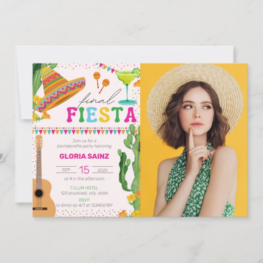 ファイエスタフォトバチェロレッテ 招待状 (正面)