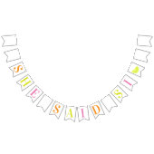 ファイエスタ「彼女は言ったSi」バチェロレッテバナー バンティングフラッグ (全)