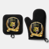 ファイエットウェア1981年のハイクラス 鍋つかみ&鍋敷きセット (正面)