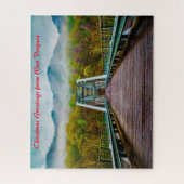 ファイエットステーションウェストバージニア。クリスマスグリーティング ジグソーパズル (縦)