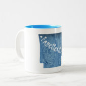 ファイエットビルアーカンスウッドグレイン ツートーンマグカップ (正面左)