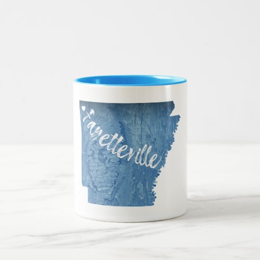 ファイエットビルアーカンスウッドグレイン ツートーンマグカップ (中央)