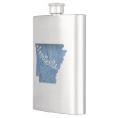 ファイエットビルアーカンスウッドグレイン フラスク (左)