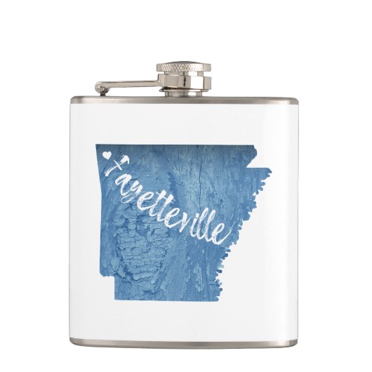 ファイエットビルアーカンスウッドグレイン フラスク (正面)