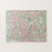 ファイエットビルノースカロライナの地図(1997) ジグソーパズル (横)