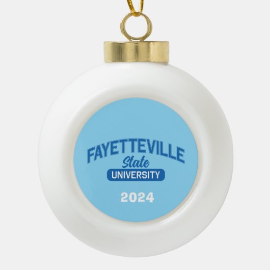 ファイエットビル州大学 セラミックボールオーナメント (正面)