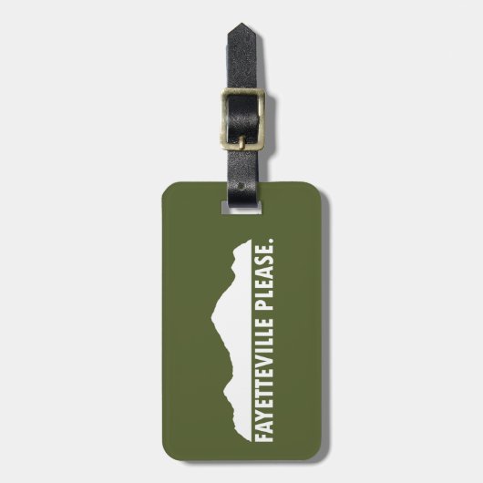 ファイエットビル・アーカンソーお願い ラゲッジタグ (正面縦)