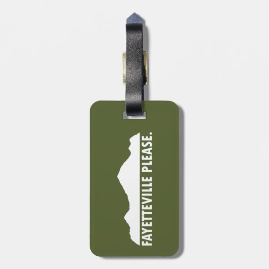 ファイエットビル・アーカンソーお願い ラゲッジタグ (裏面縦)