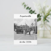 ファイエットビル、アーカンソー州、1930年代 ポストカード (スタンド正面)