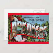 ファイエットヴィルアーカンサスヴィンテージ旅行はがき ポストカード (正面/裏面)