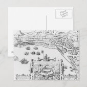 ファイオールの町と広場 ポストカード (正面/裏面)