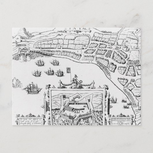 ファイオールの町と広場 ポストカード (正面)