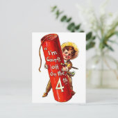 ファイクラッカーボーイジョーク4th 7月ヴィンテージはがきアート ポストカード (スタンド正面)