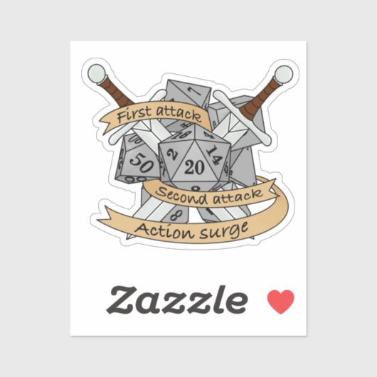 ファイターサイコロデザイン シール (シート)