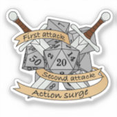 ファイターサイコロデザイン シール (正面)