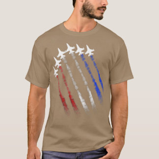 ファイタージェットアメリカ国旗のパトリオ4日(7月) Tシャツ