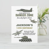 ファイタージェット誕生日招待状危険地帯 招待状 (スタンド正面)