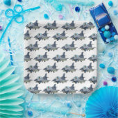 ファイタージェット軍隊航空機誕生日紙プレート ペーパープレート (パーティー)