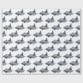 ファイタージェット軍隊誕生日パーティー ラッピングペーパー (フラット)