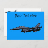 ファイタージェット飛んでいる機 ポストカード (正面/裏面)
