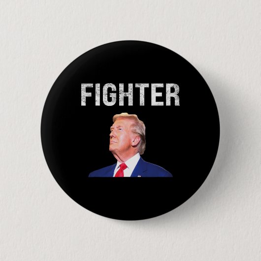 ファイタードナルドトランプ2024 缶バッジ (正面)