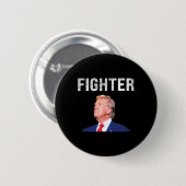 ファイタードナルドトランプ2024 缶バッジ (正面&裏面)