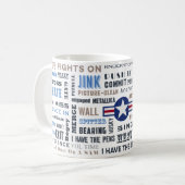 ファイターパイロットマグパイロットトークとF-16 コーヒーマグカップ (正面左)