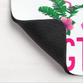 ファイター乳がん認識度フラミンゴTシャツ マウスパッド (コーナー)