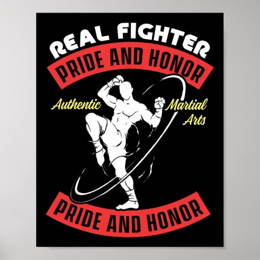 ファイター実在ムエタイmmaファイト本格的武術 ポスター (正面)