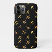 ファイター飛行機、黒 Case-Mate iPhoneケース (裏)