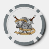 ファイター ダイス デザイン ポーカーチップ (裏面)